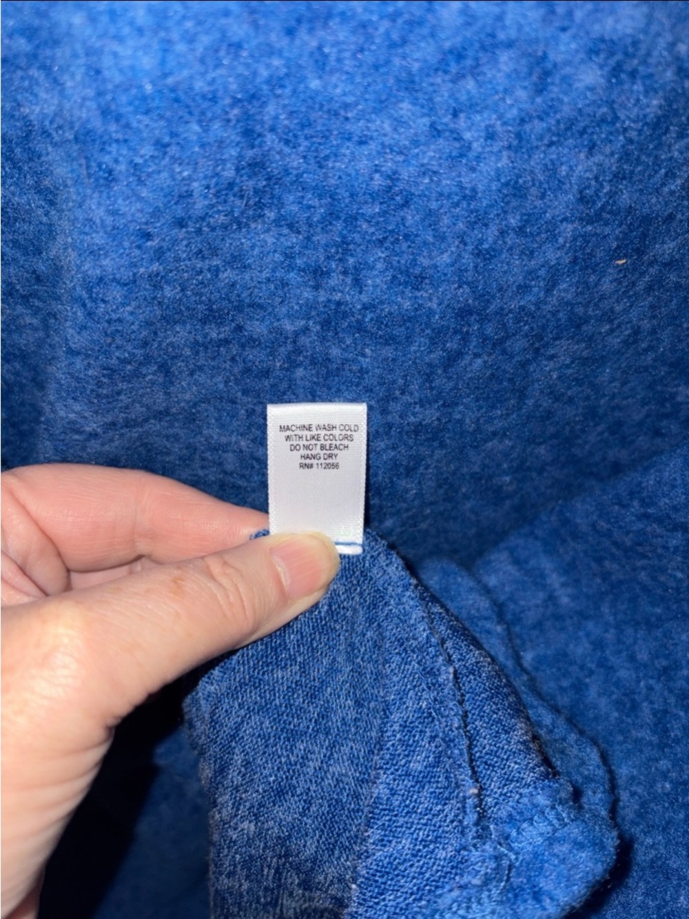 NWOT Zenana Outfitters Plush Blue Hoodie Sweater - Picture 4 of 7